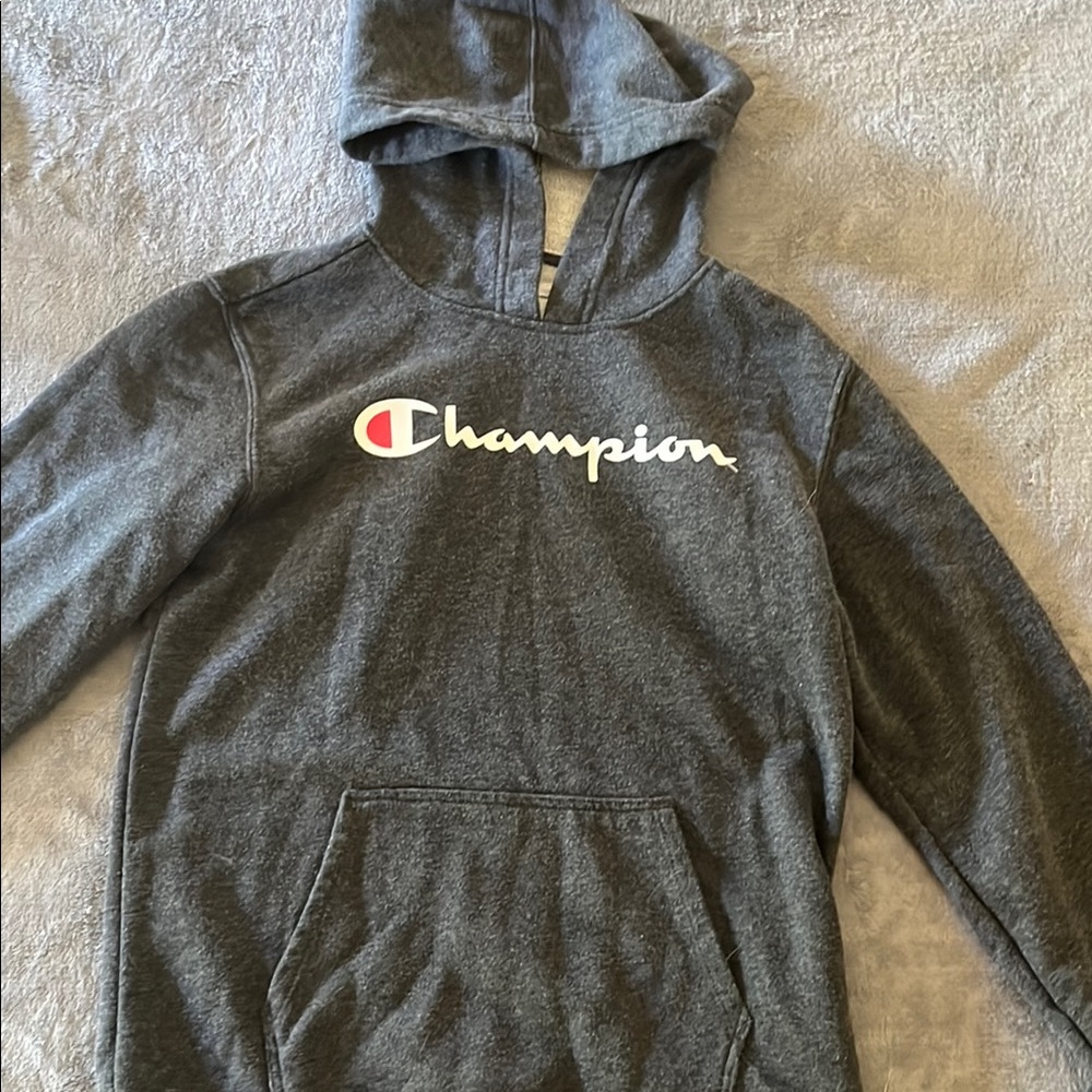Boys Champion Gray Hoodie
